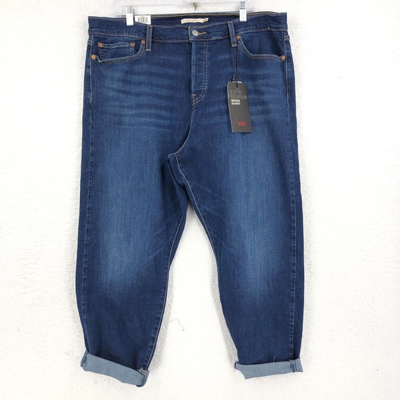 Levi's Denim - Levi's Womens 20 W Blue Denim Wedgie Skinny Jeans Button Fly High Rise Stretch